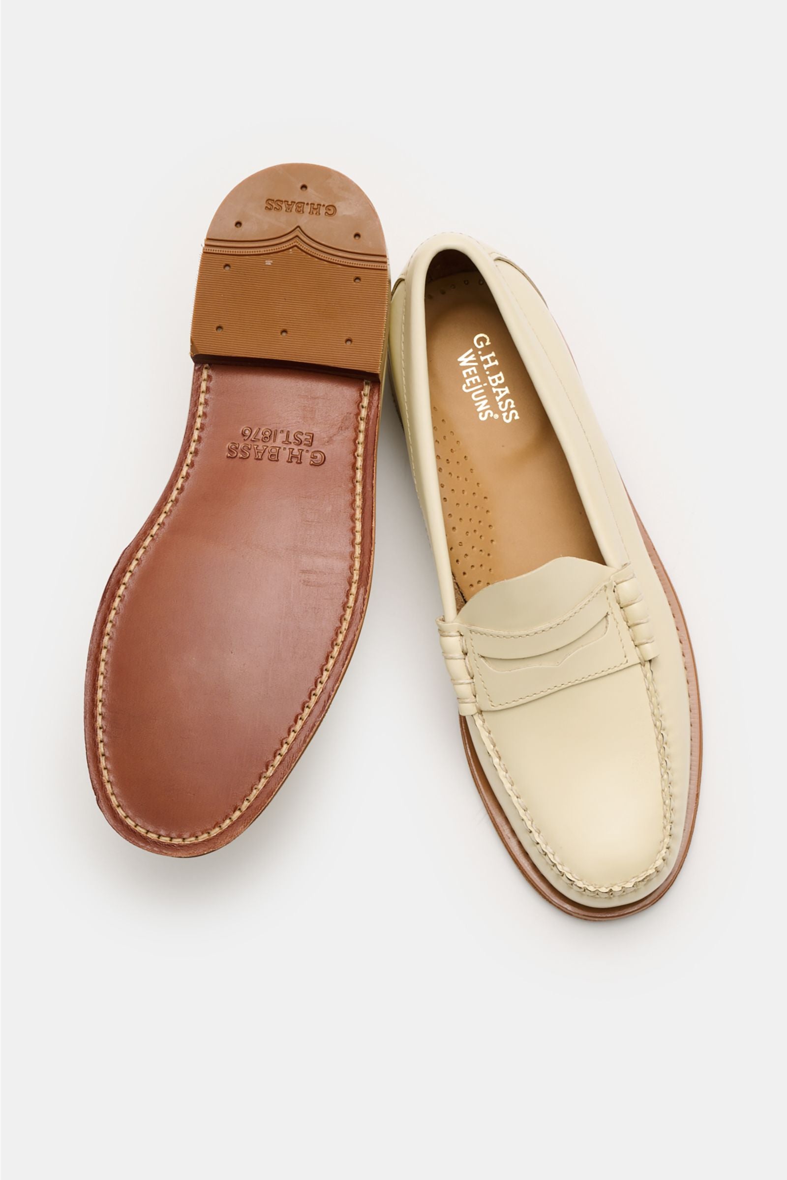 G.H.Bass Penny loafers 'Weejuns Larson' - cream