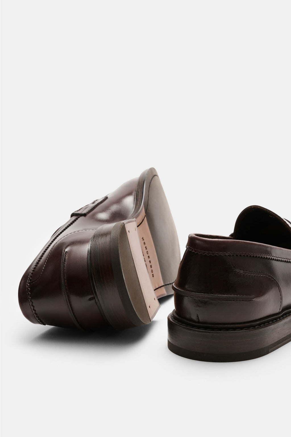 Henderson Penny loafers 'Calf Lux Sparrow' - dark brown