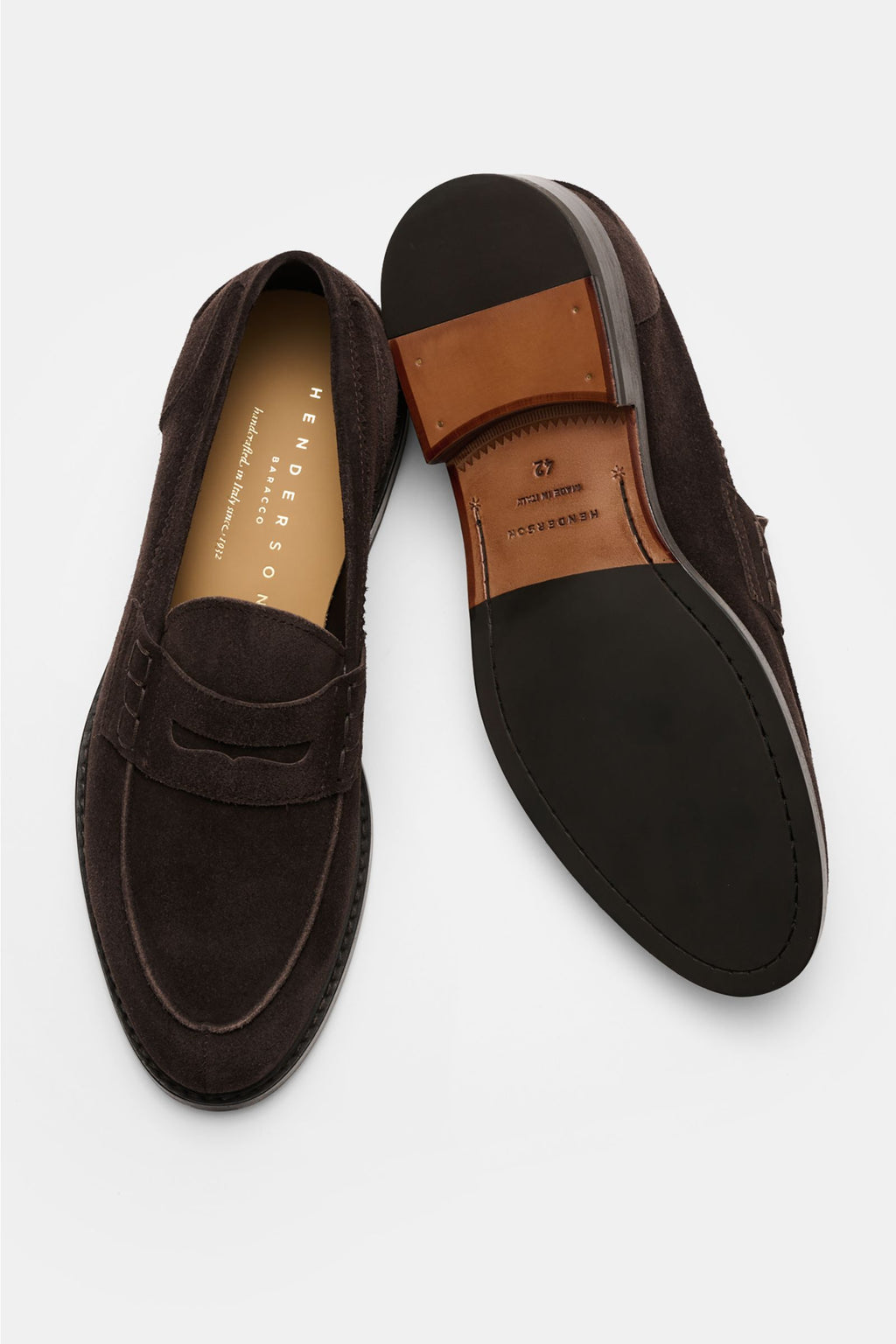 Henderson Penny loafers 'Grezzo' - dark brown