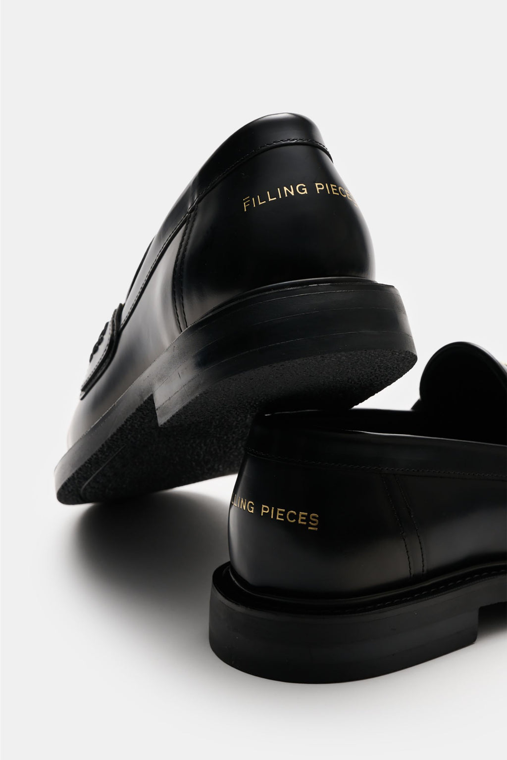 Filling Pieces Horse bit loafers 'Polido' - black