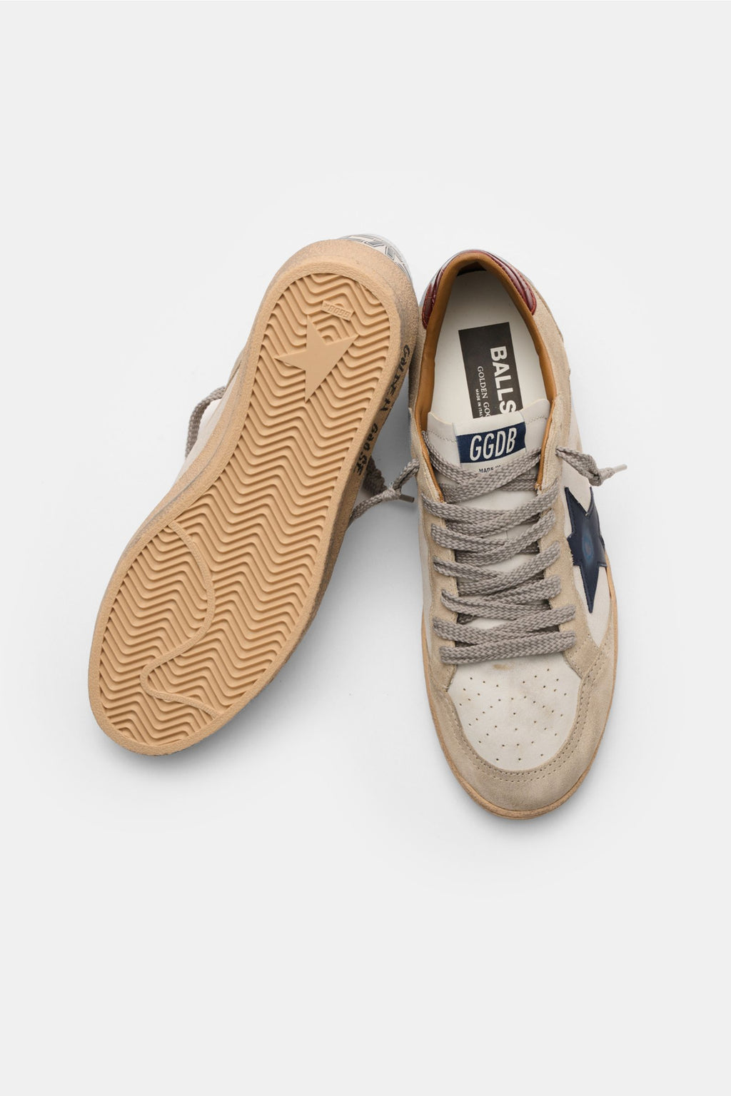 Golden Goose Sneakers 'Ball Star' - whitebeigeblack
