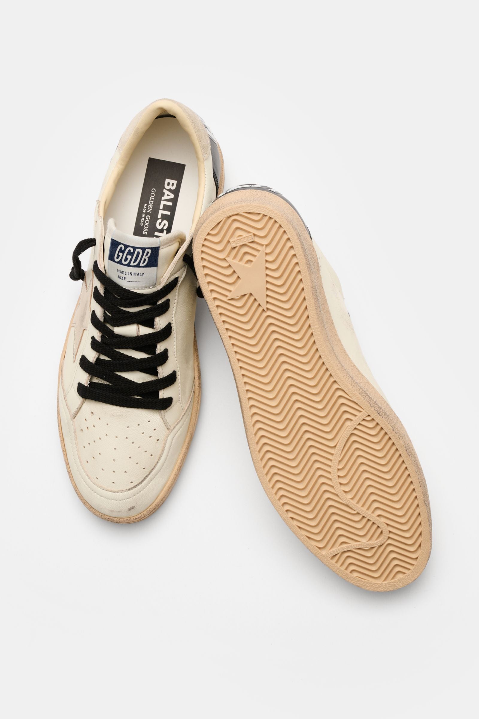 Golden Goose Sneakers 'Ball Star' - whiteblacksilver