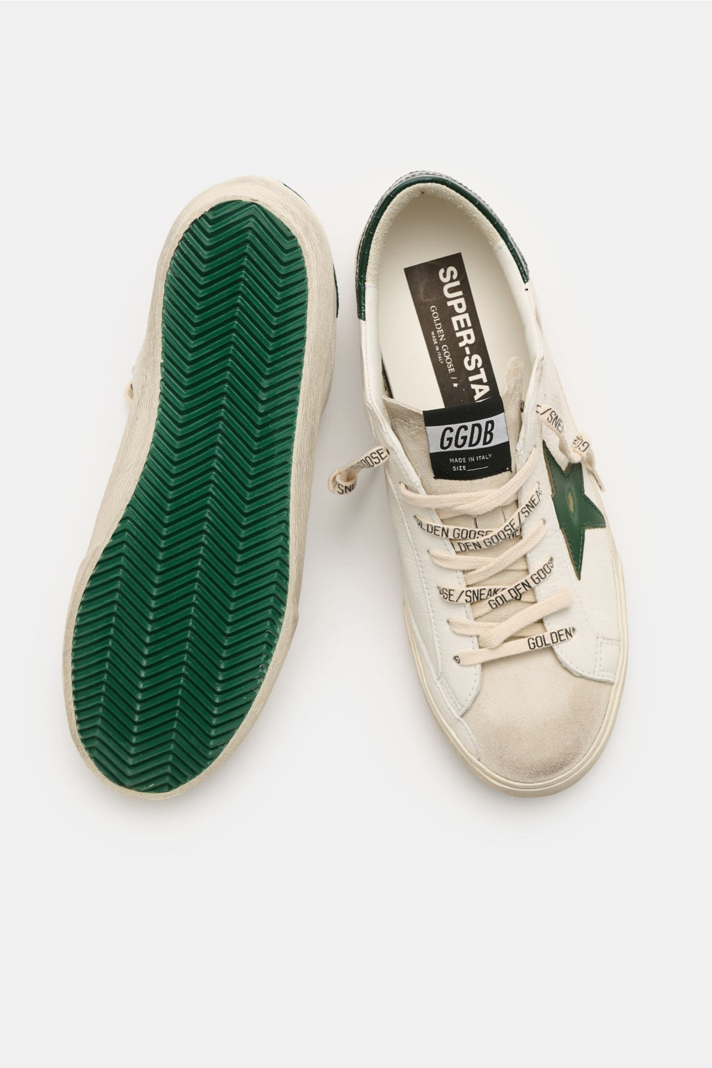 Golden Goose Sneakers 'Super-Star Classic' off-white/dark - green