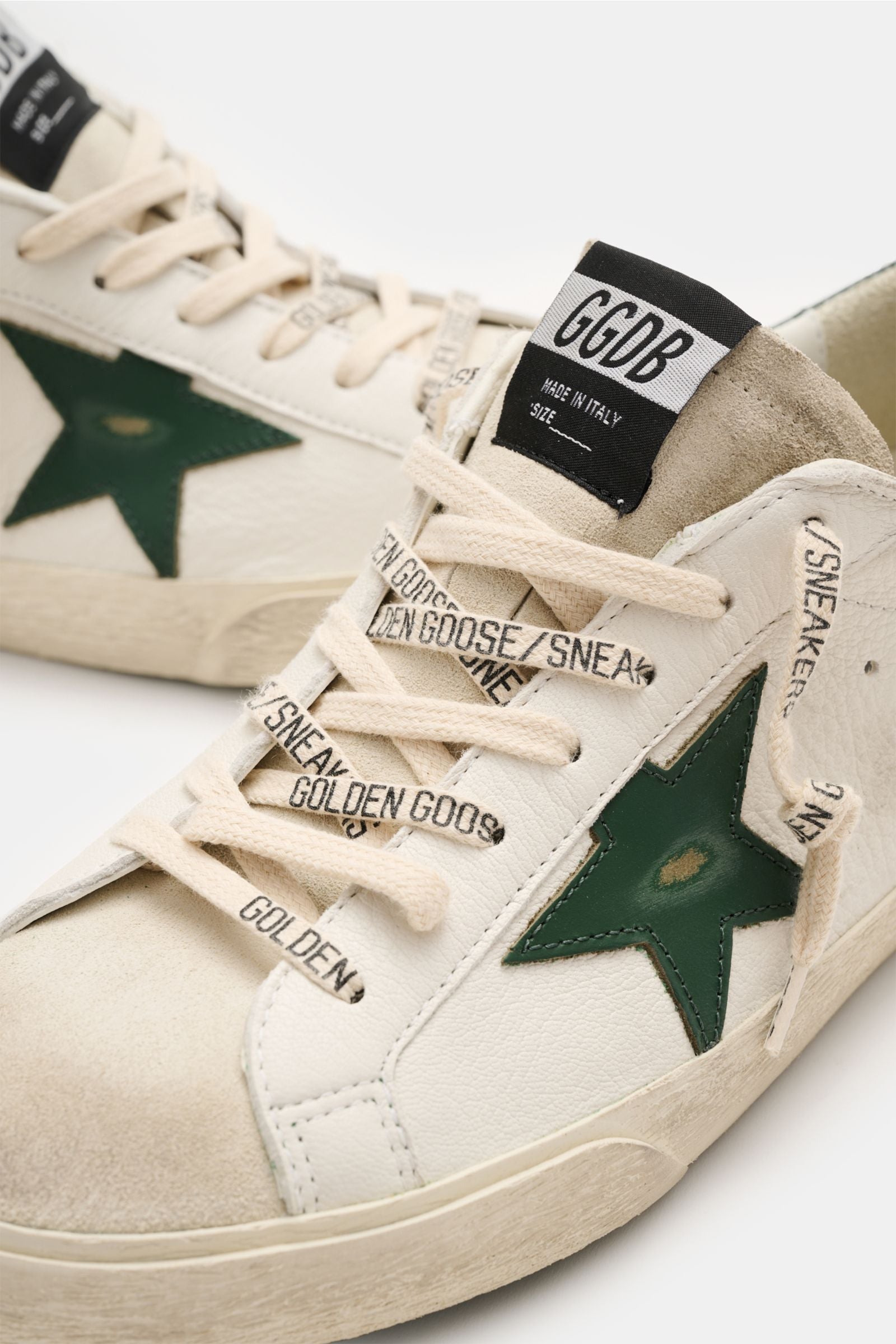 Golden Goose Sneakers 'Super-Star Classic' off-white/dark - green