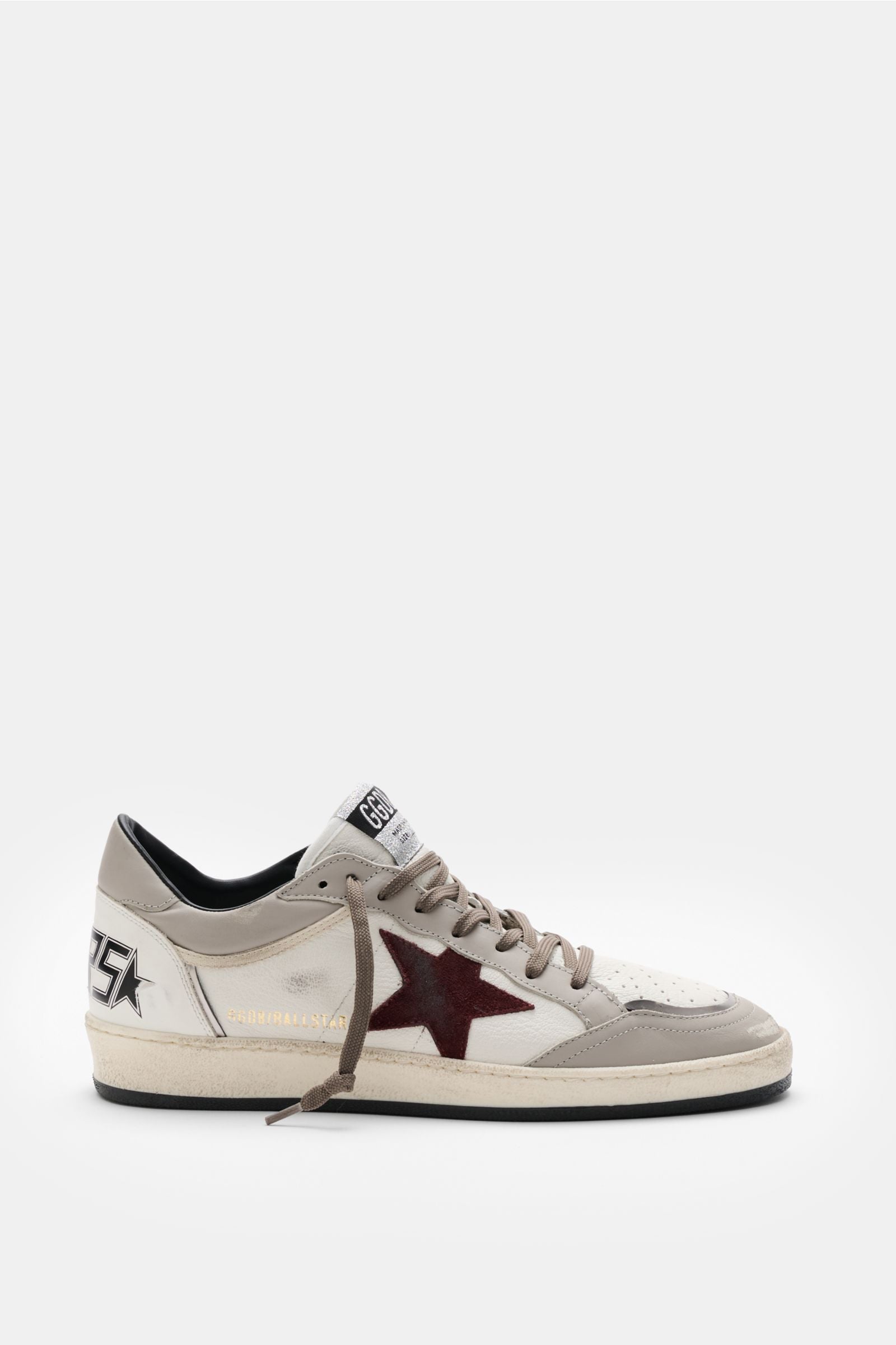 Golden Goose Sneakers 'Ball Star' - whitegreyburgundy