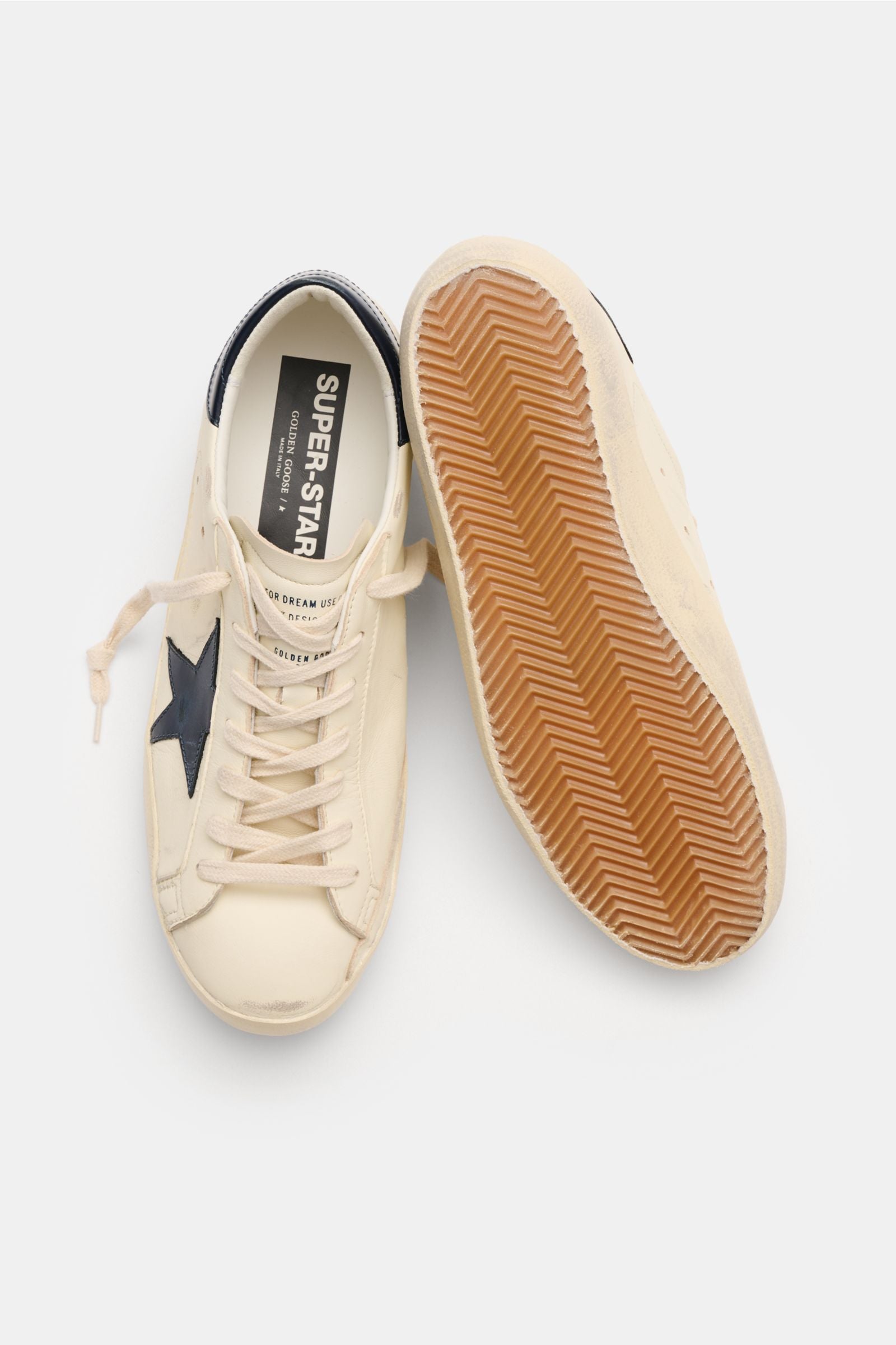 Golden Goose Sneakers 'Super-Star Classic' - creamnavy