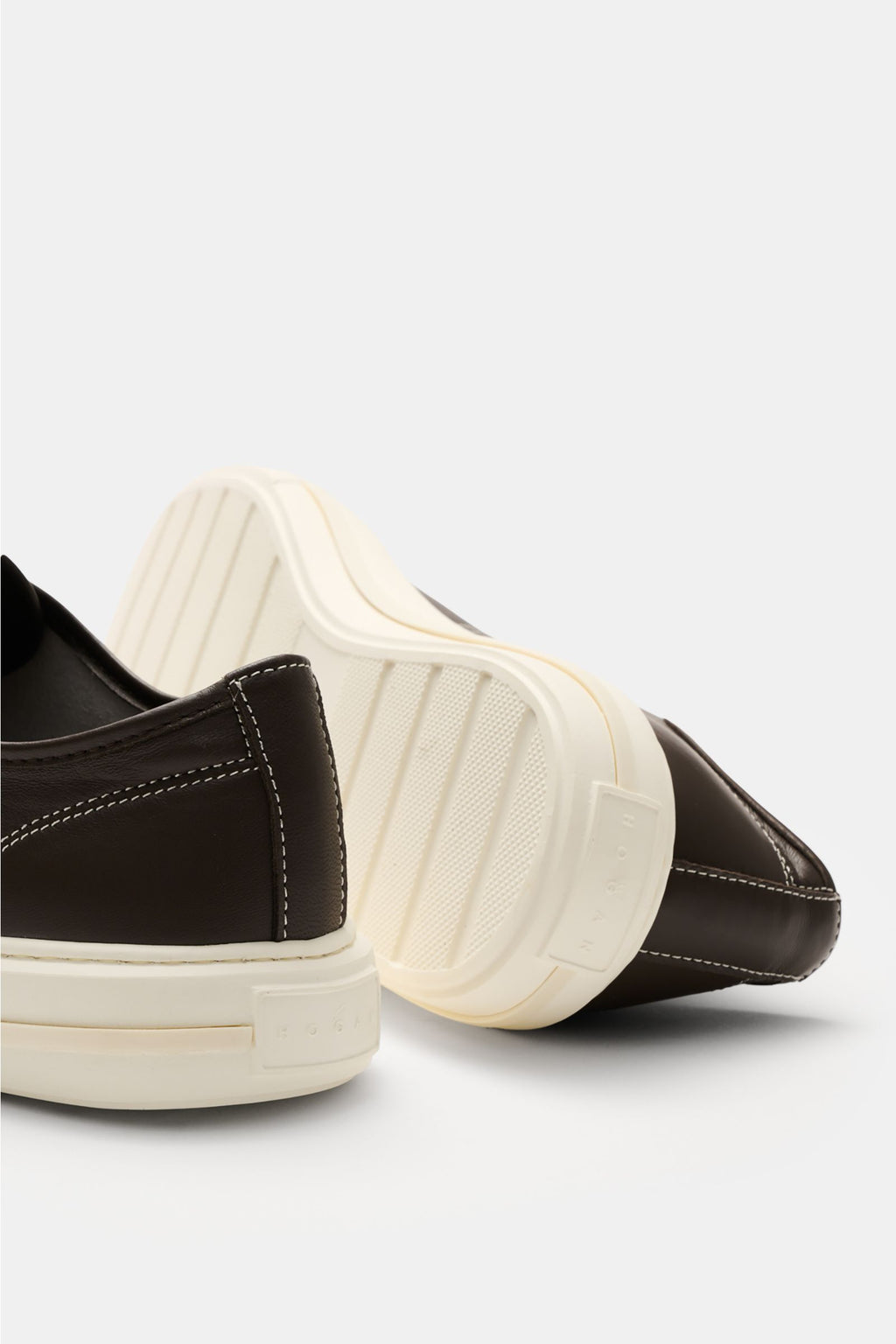 Hogan Sneakers 'Allacciato Cuciture' dark brown/off-white - white