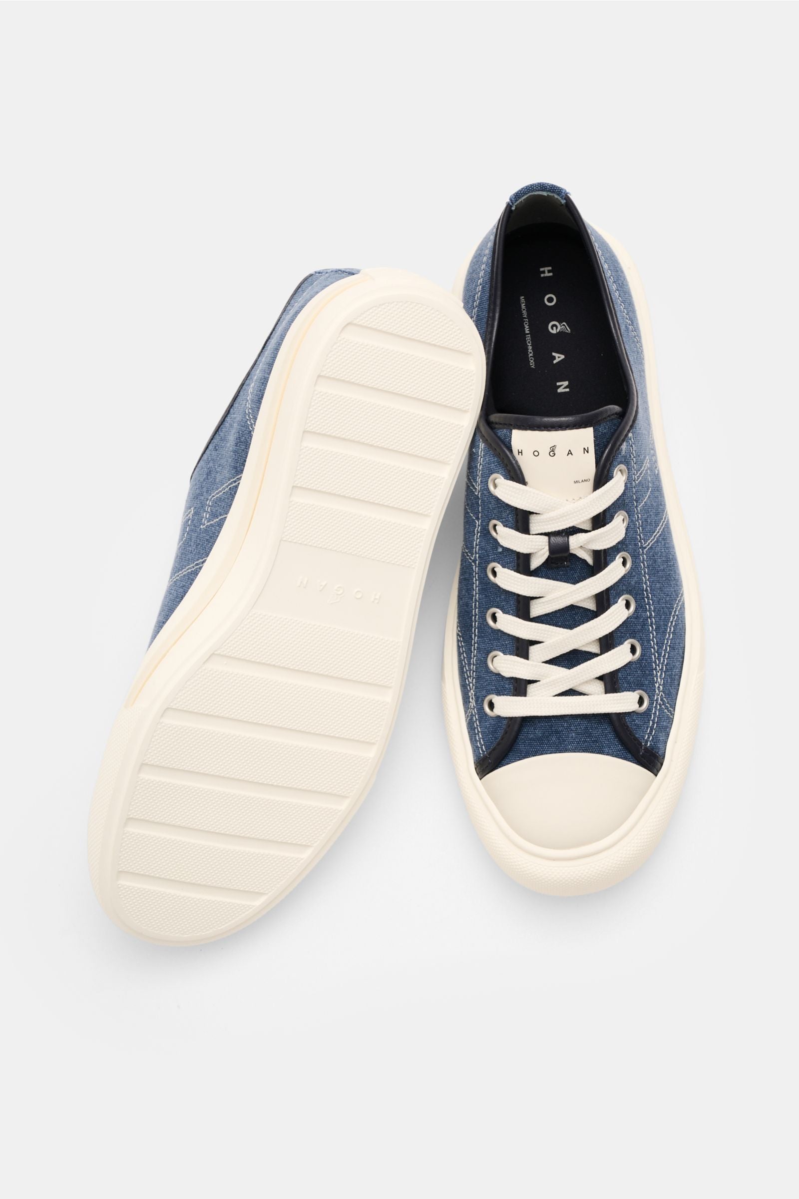 Hogan Sneakers 'Allacciato Cuciture' dark blue/off-white - white