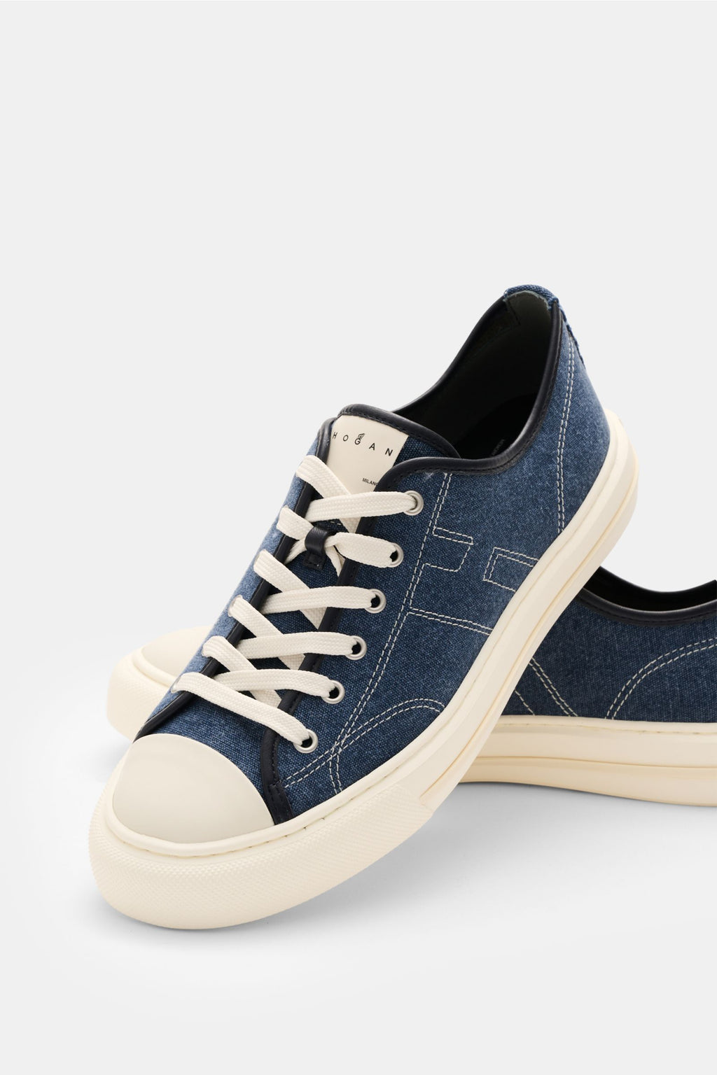 Hogan Sneakers 'Allacciato Cuciture' dark blue/off-white - white
