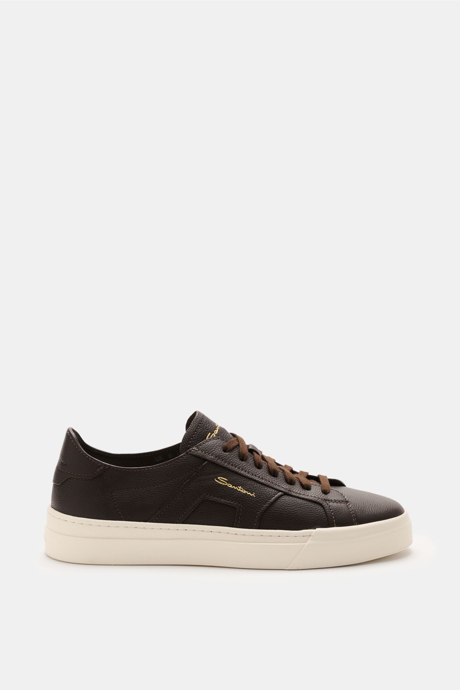 Santoni Sneakers 'Double Buckle' - Dark brown