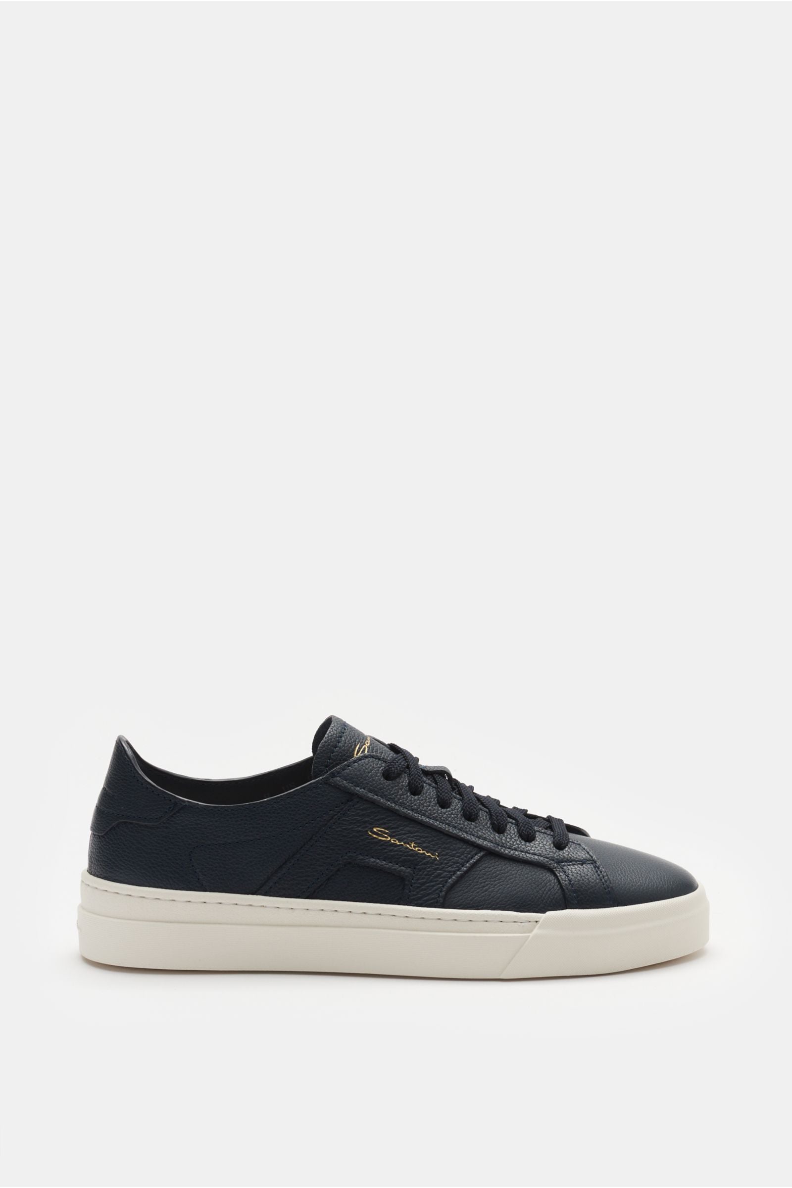Santoni Sneakers 'Double Buckle' - Dark navy