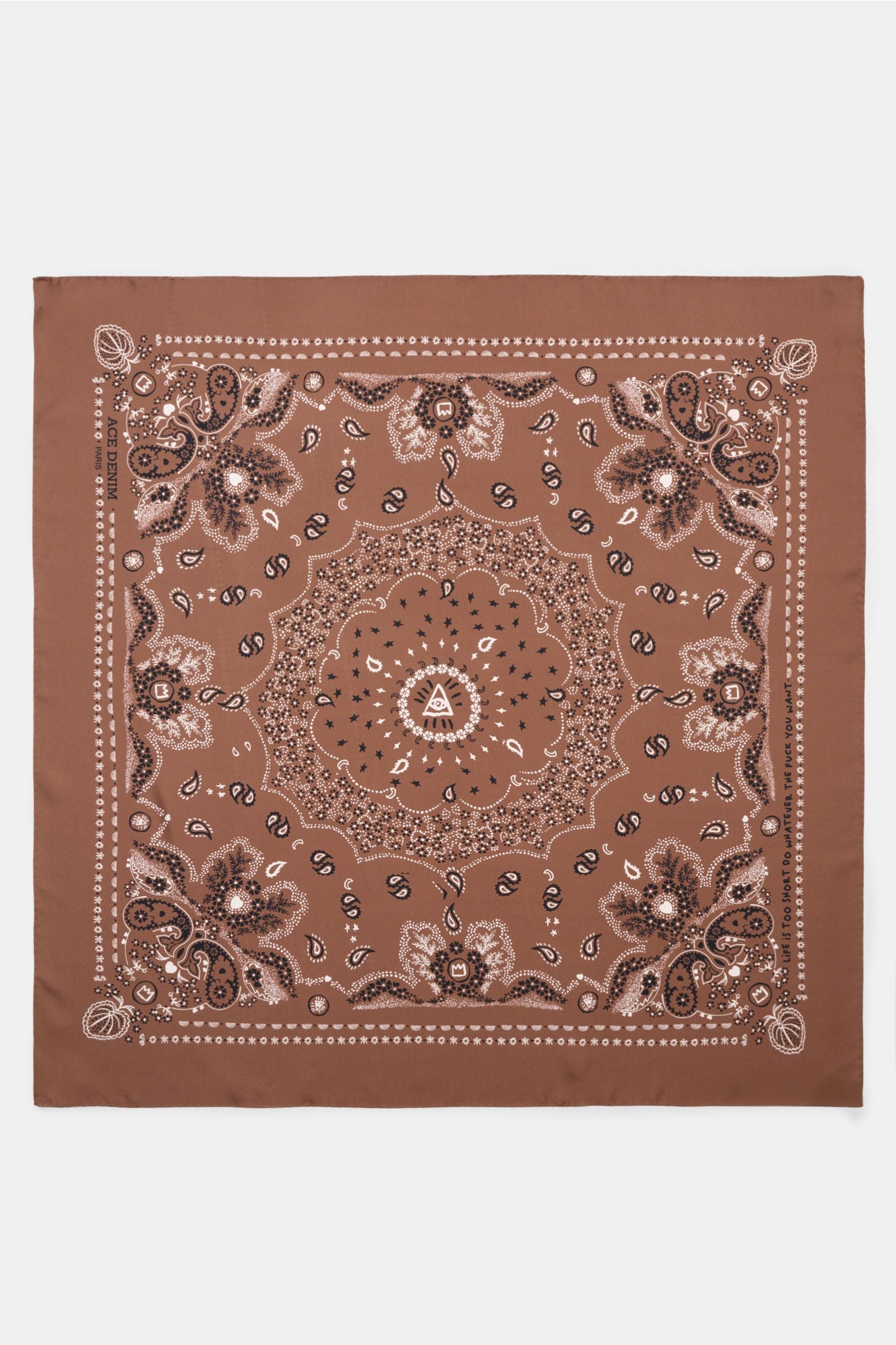Ace Denim Silk scarf - patterned 2