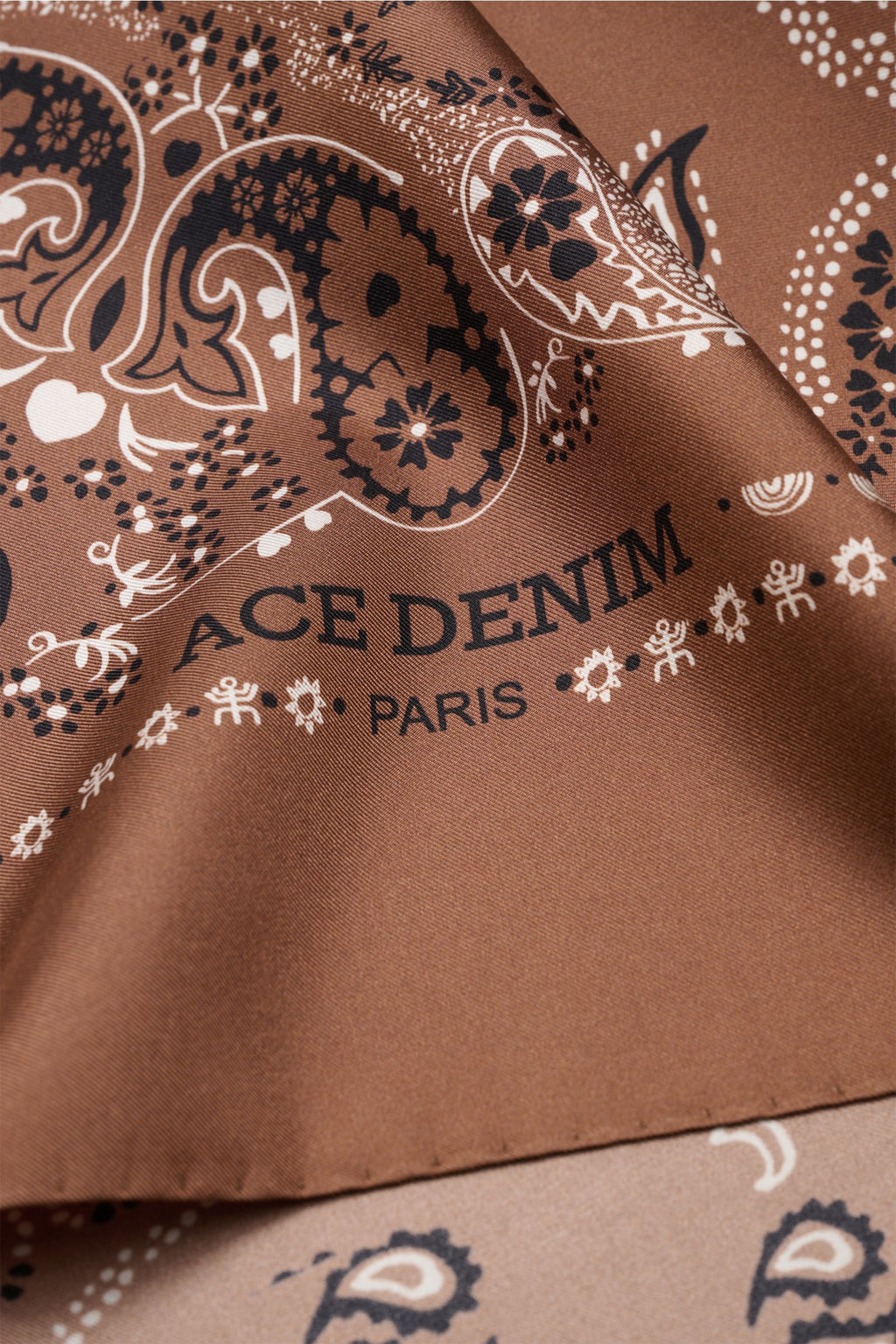 Ace Denim Silk scarf - patterned 2