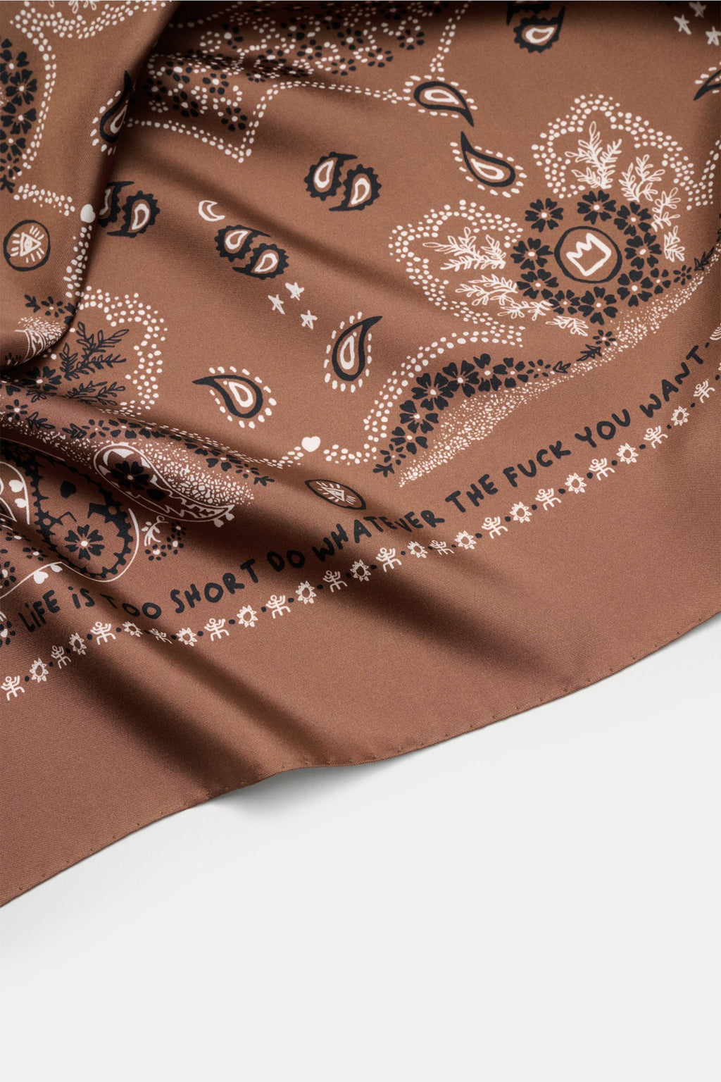 Ace Denim Silk scarf - patterned 2