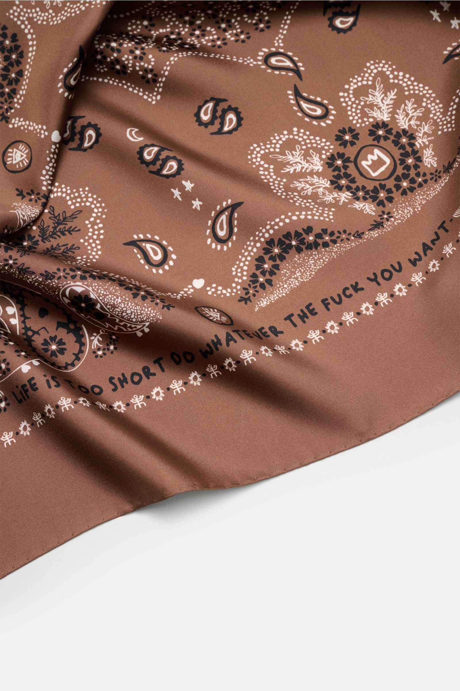 Ace Denim Silk scarf - patterned 2