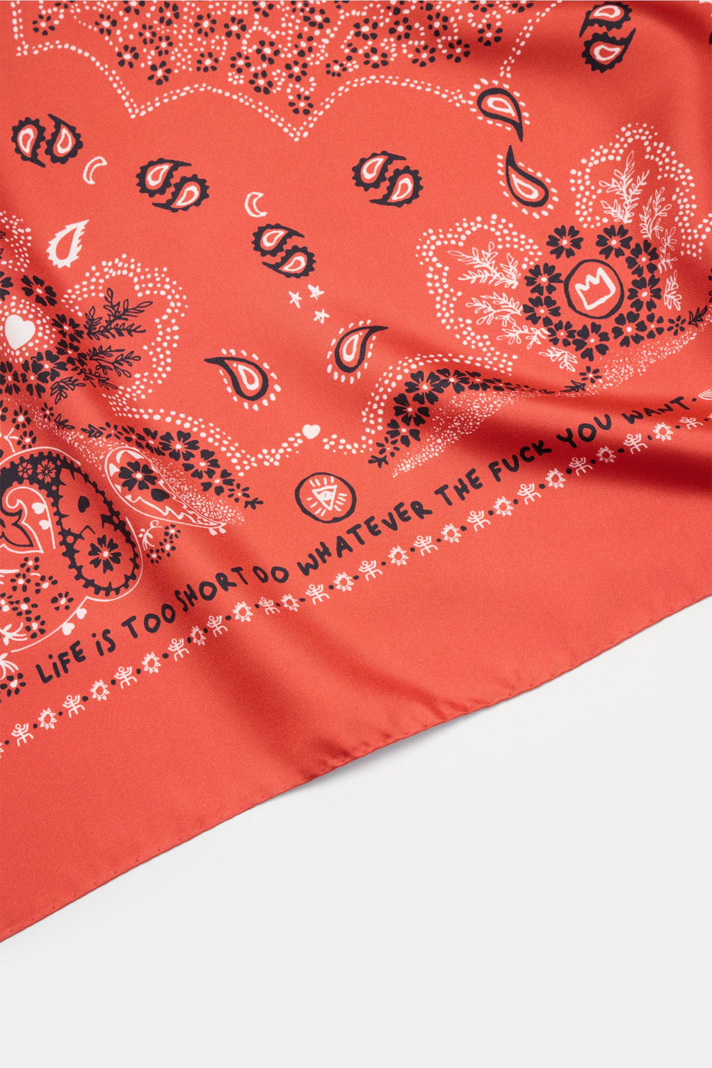 Ace Denim Silk scarf - patterned