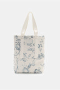 Erdem Denim tote bag white/grey-blue - blue patterned
