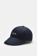 A.P.C. Denim baseball cap 'Charlie' — Navy