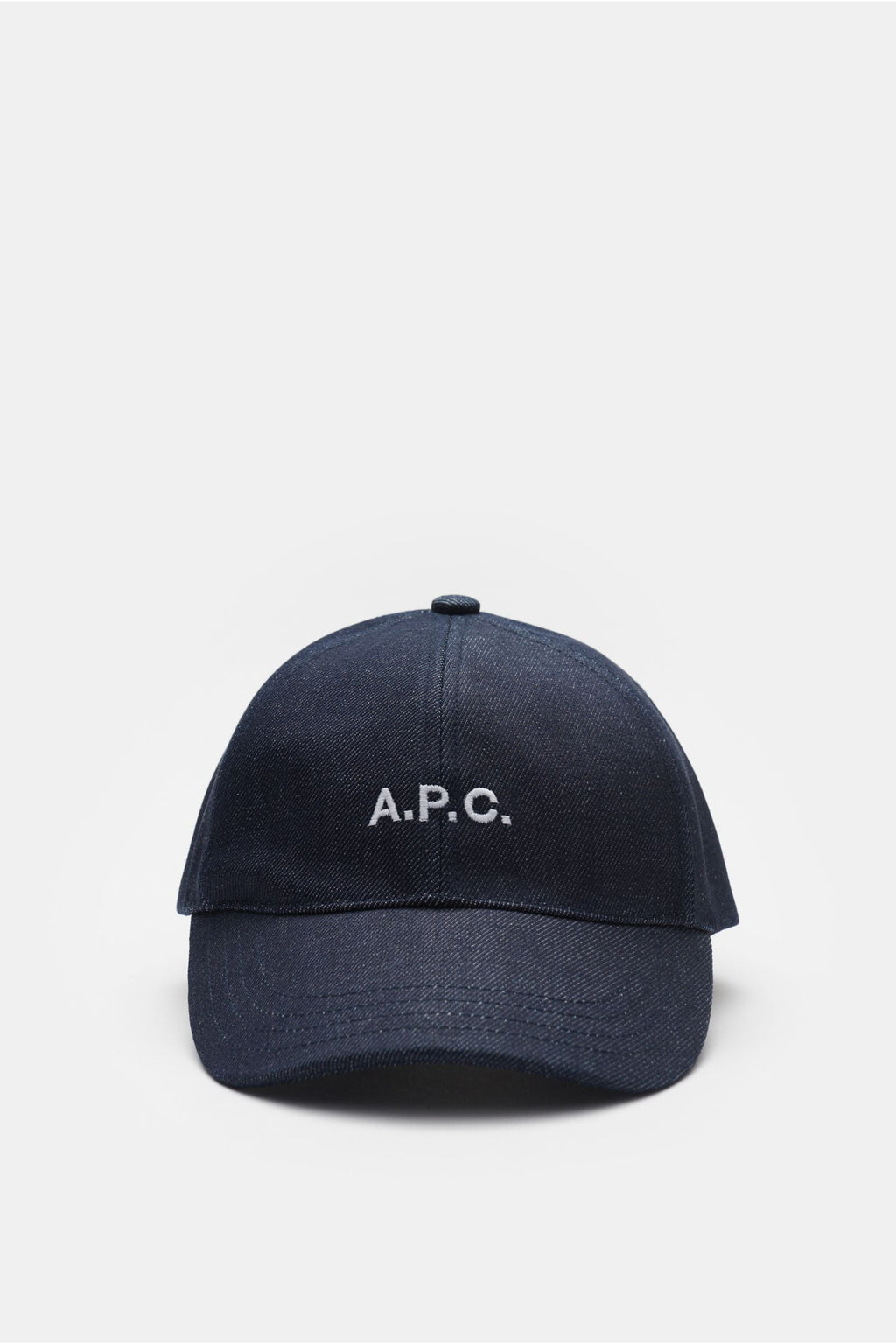 A.P.C. Denim baseball cap 'Charlie' — Navy