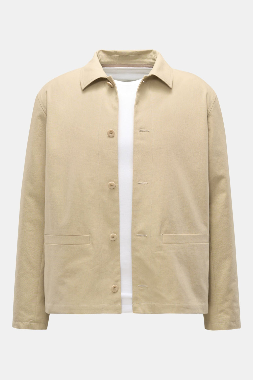 A.P.C. Overshirt 'Rodney' — Beige