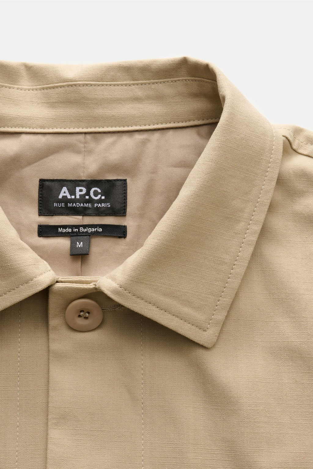 A.P.C. Overshirt 'Rodney' — Beige