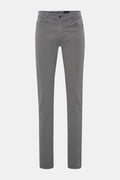 AG ADRIANO GOLDSCHMIED Cotton trousers 'Tellis' — Dark grey