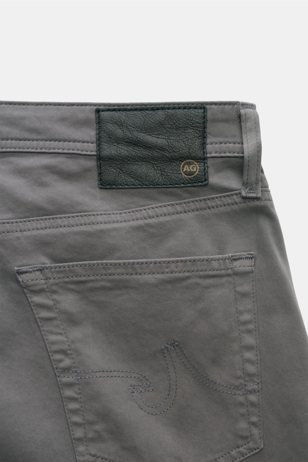 AG ADRIANO GOLDSCHMIED Cotton trousers 'Tellis' — Dark grey