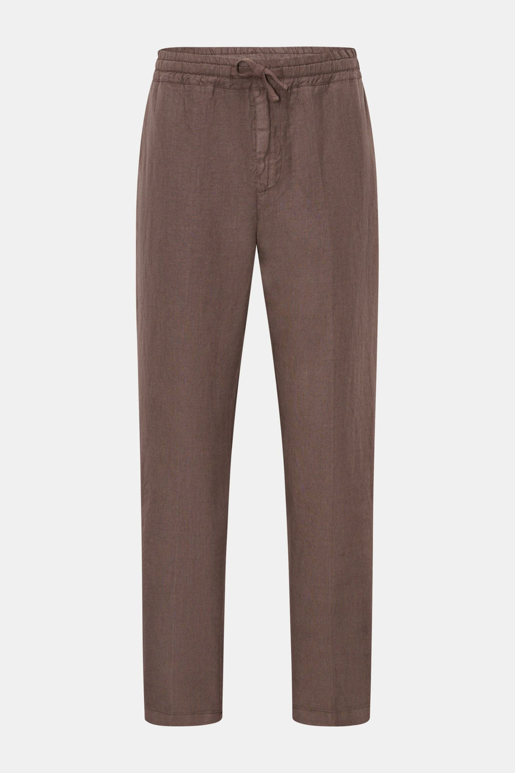 ALTEA Linen jogger pants 'Mattia' — Grey brown