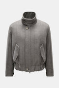 AMI PARIS Blouson 'Harrington' — Grey melange