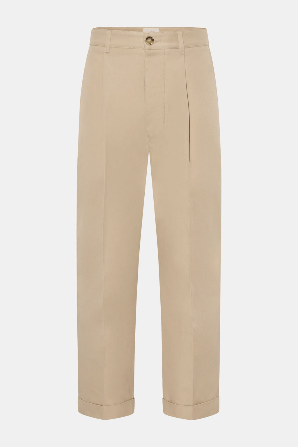 AMI PARIS Cotton trousers ie — Olive