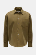AMI PARIS Flannel shirt — Olive