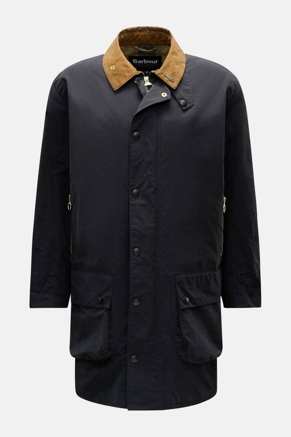 BARBOUR Parka 'Icons Border' — Dark navy