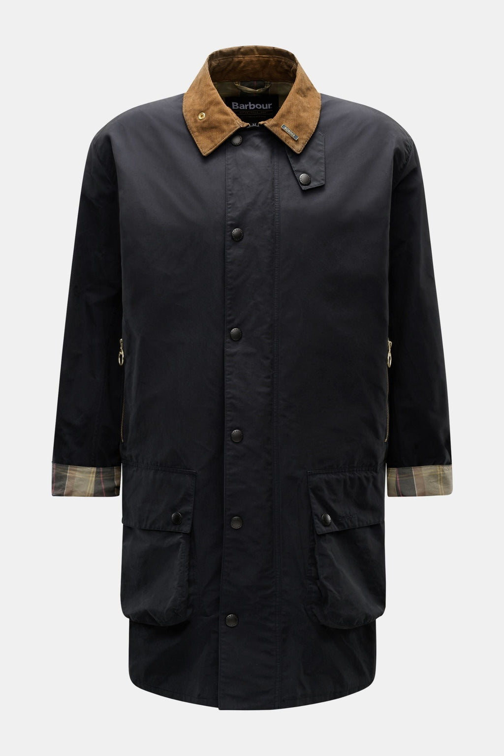BARBOUR Parka 'Icons Border' — Dark navy