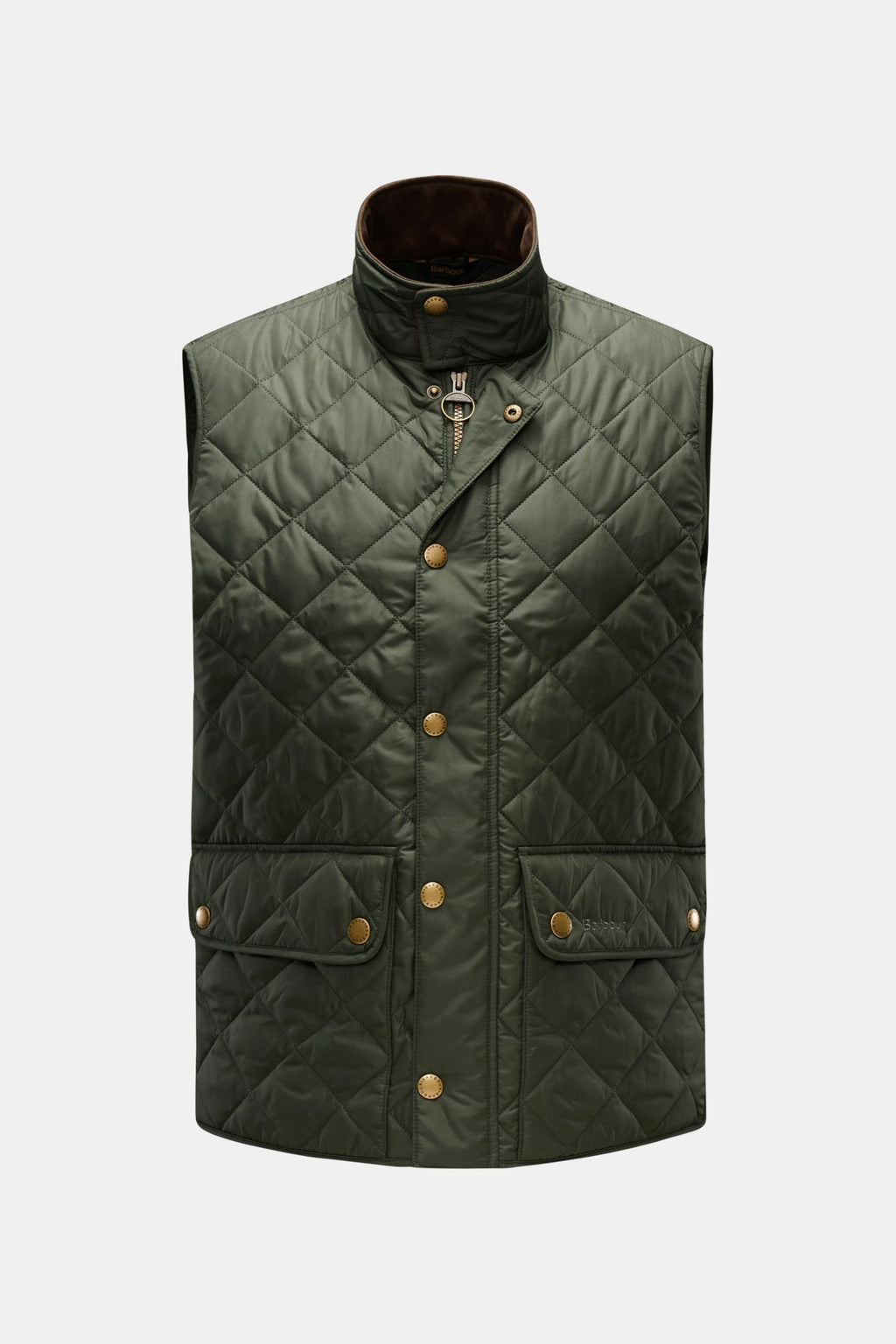 BARBOUR Quilted gilet 'New Lowerdale' — Dark green