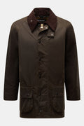 BARBOUR Waxed jacket 'Beaufort' — Dark olive