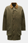 BARBOUR Waxed jacket 'Icons Border Casual' — Olive