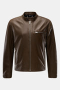 BELSTAFF Leather jacket 'Track Racer' — Dark brown