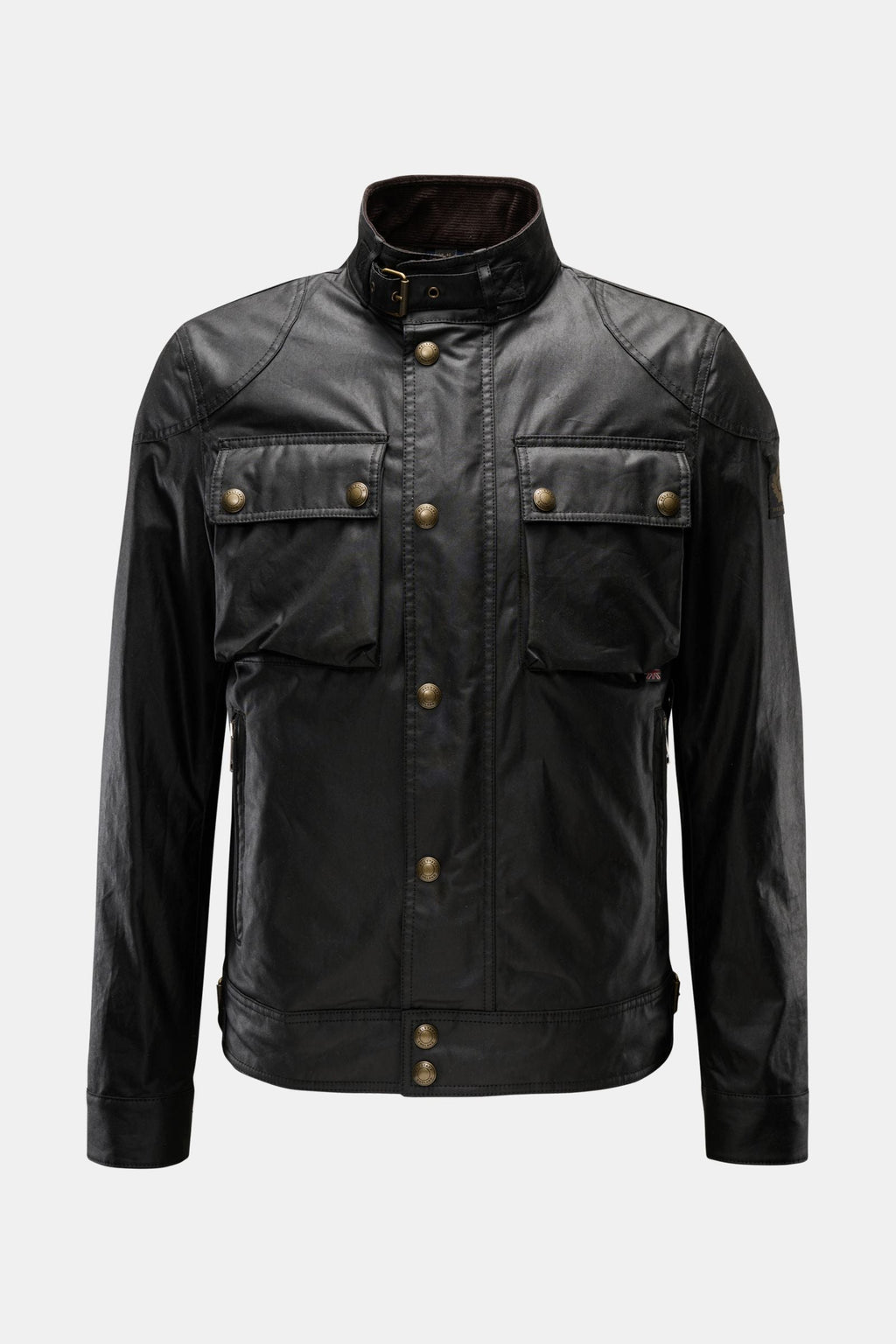 BELSTAFF Waxed jacket 'Racemaster' — Black