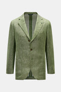 BELVEST Linen jacket — Green mottled