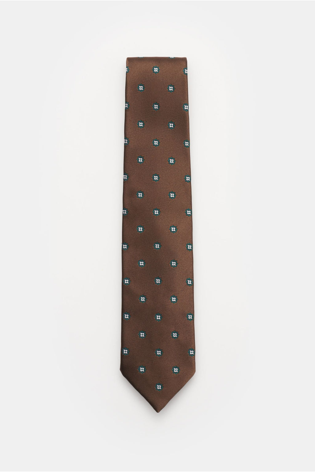 BIGI Silk tie 'Rio' — Dark brown