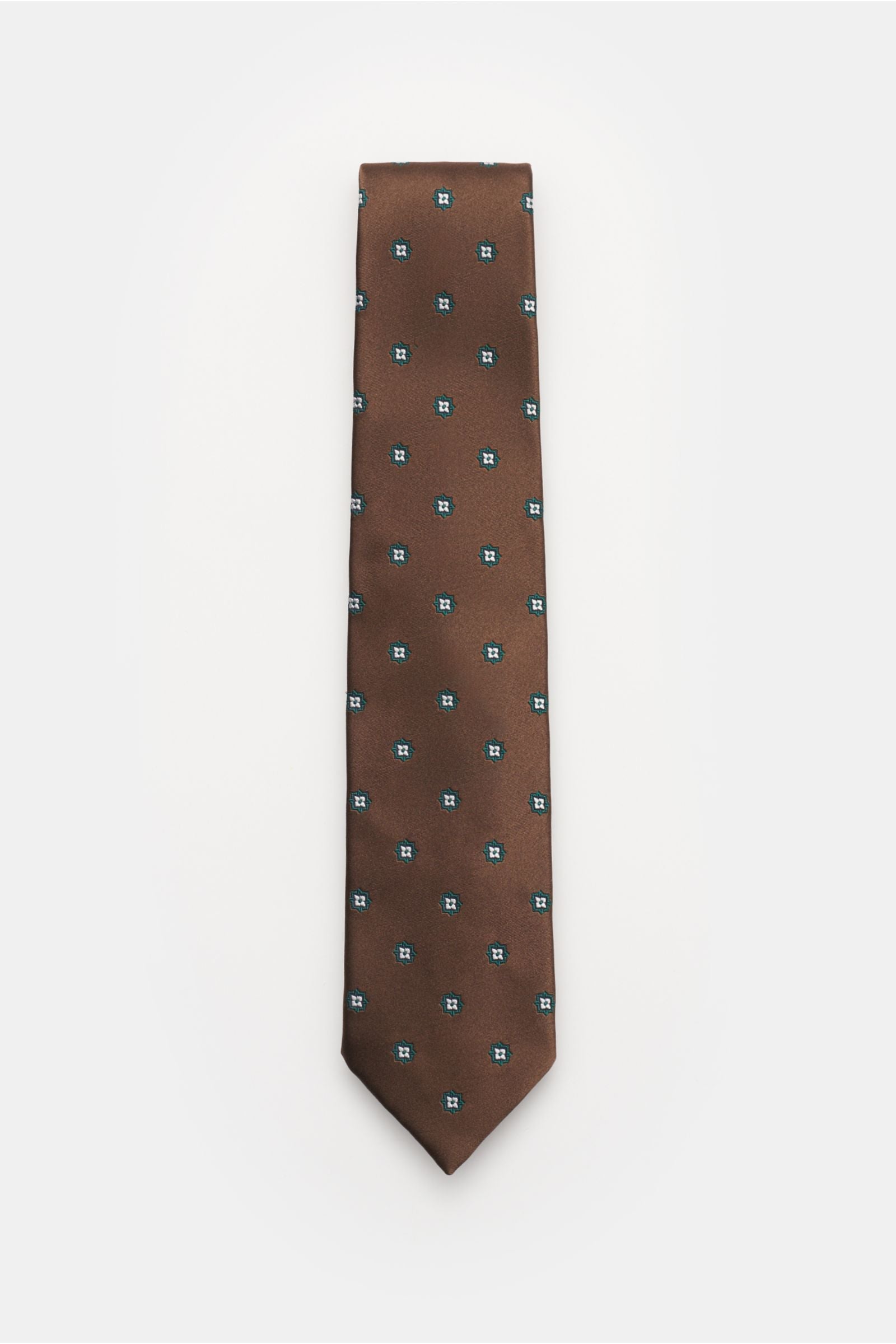 BIGI Silk tie 'Rio' — Dark brown
