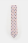 BIGI Silk tie 'Volga' — Brown patterned