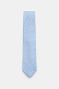 BIGI Silk tie 'Volga' light blue / navy