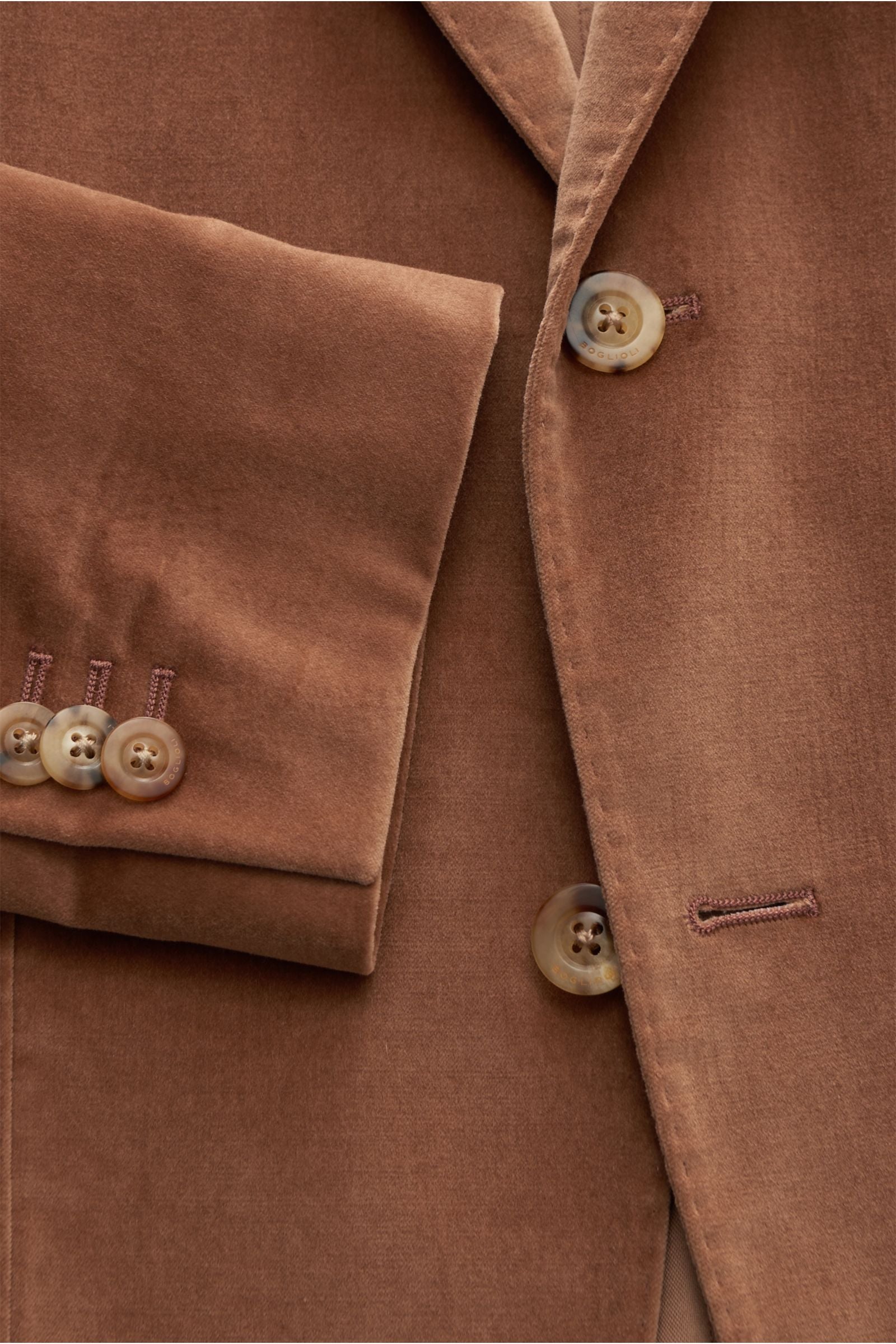 BOGLIOLI Velvet jacket 'K. Jacket' — Light brown