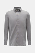 BORRELLI Casual shirt 'Gable' — Grey mottled