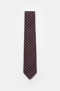 BORRELLI Silk tie ar — Smoky blue