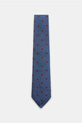 BORRELLI Silk tie be — Smoky blue