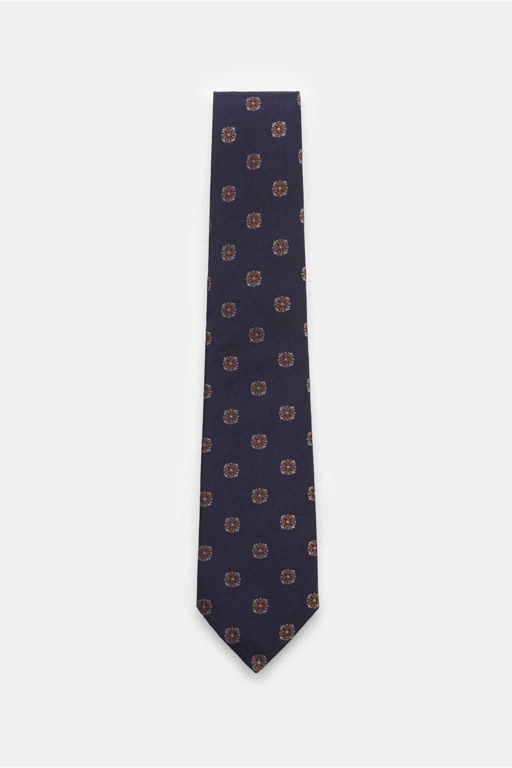 BORRELLI Silk tie be — Smoky blue
