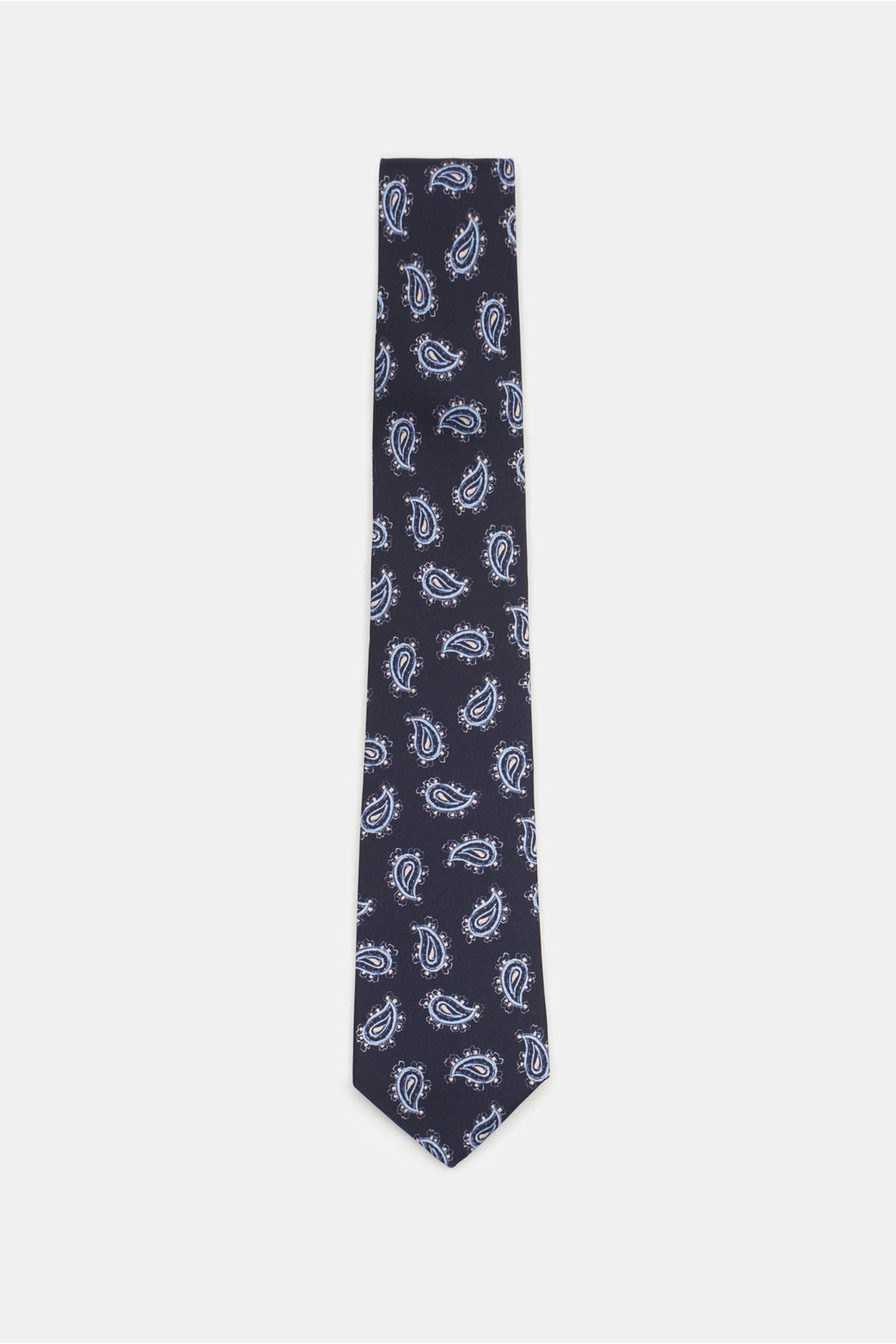 BORRELLI Silk tie navy