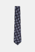 BORRELLI Silk tie navy